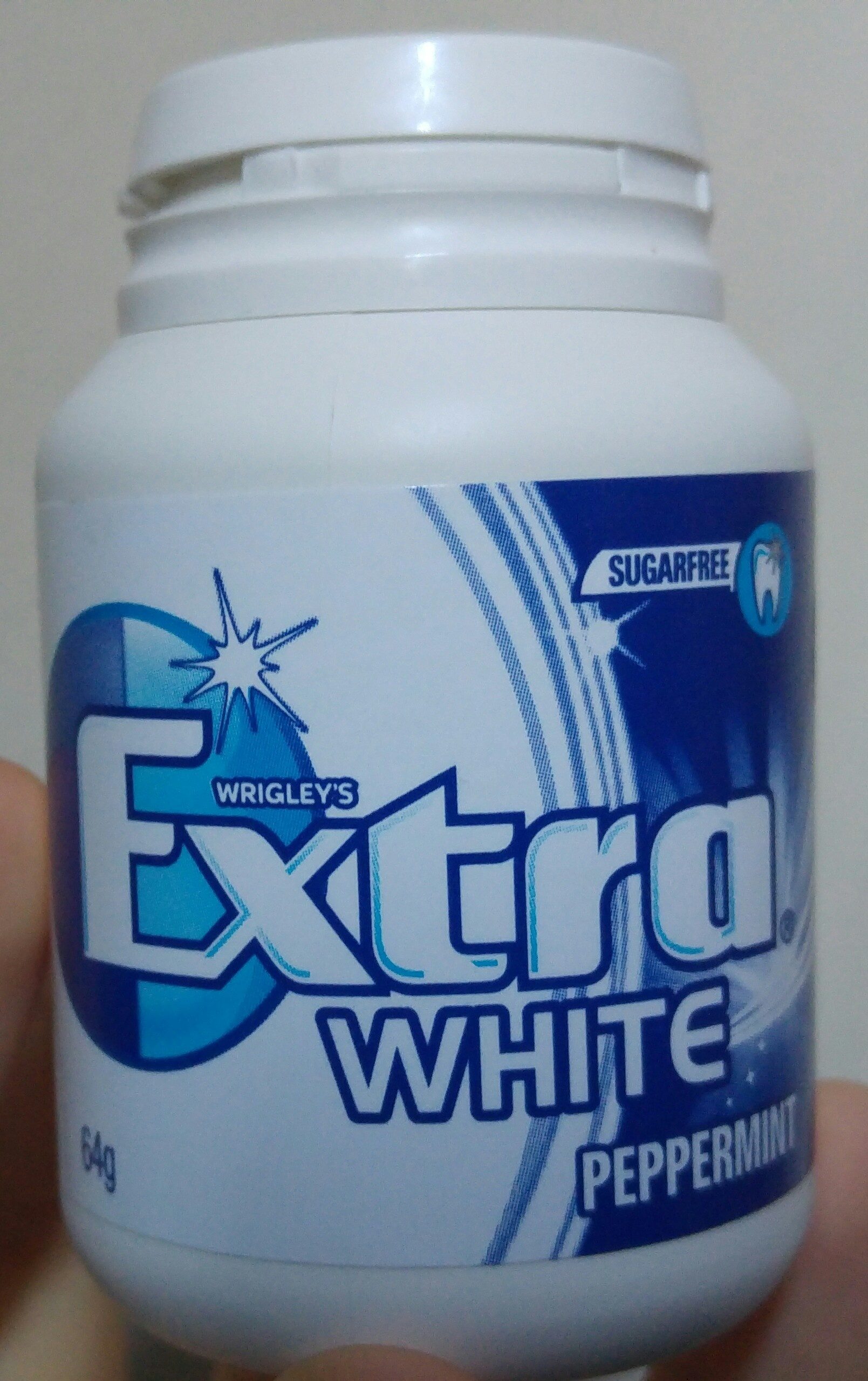 Extra White Sugar Free Chewing Gum In Bottle 64G - Product