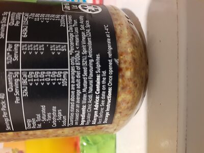 Whole Grain Mustard - Ingredients