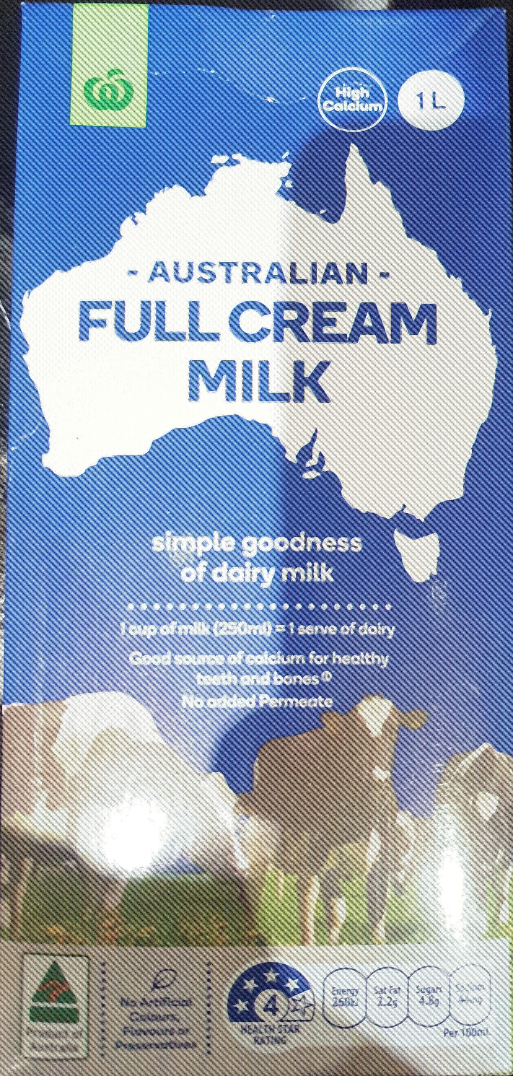 Australian Full Cream Milk - Product