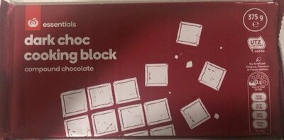 Dark choc cooking block - Producto - en