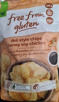 Calories in Woolworths Free From Gluten Honey Soy Chicken Chips