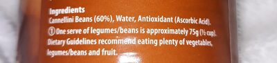 Cannellini beand (woolworths select) - Ingredients