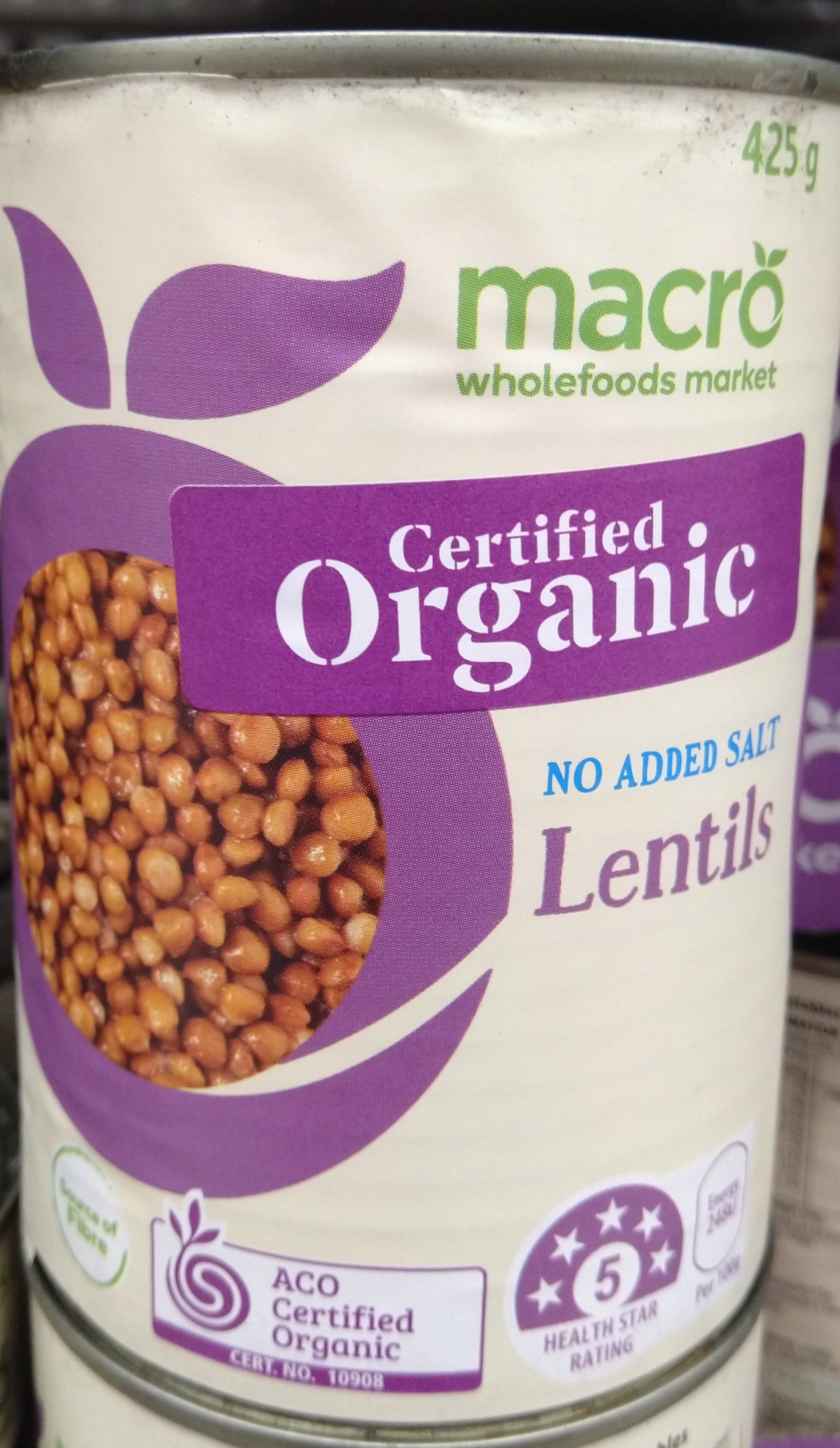 Lentils (no added salt) - Product