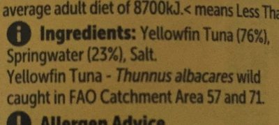 YellowFin Tuna - Ingredients - fr