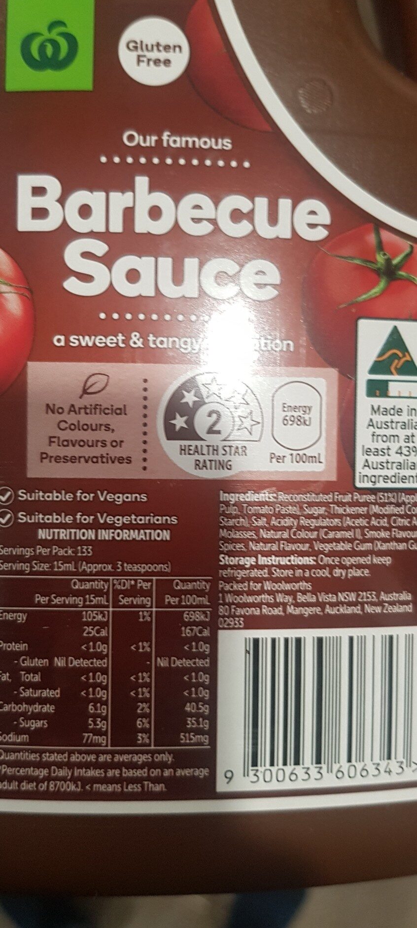 Barbecue Sauce - Ingredients
