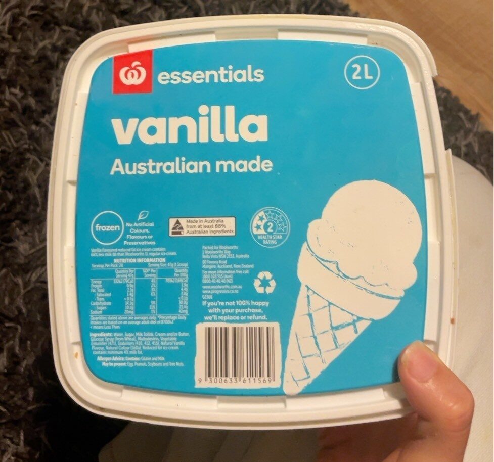 Vanilla ice cream - Product