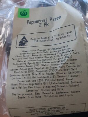 Woolies pepperoni pizzas - Product