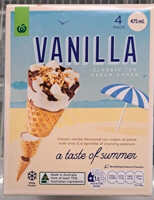 Vanilla Ice Cream Cones - Product
