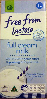 Free From Lactose Full Cream Milk - Product
