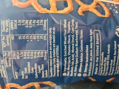 saited pretzel twists - Ingredients