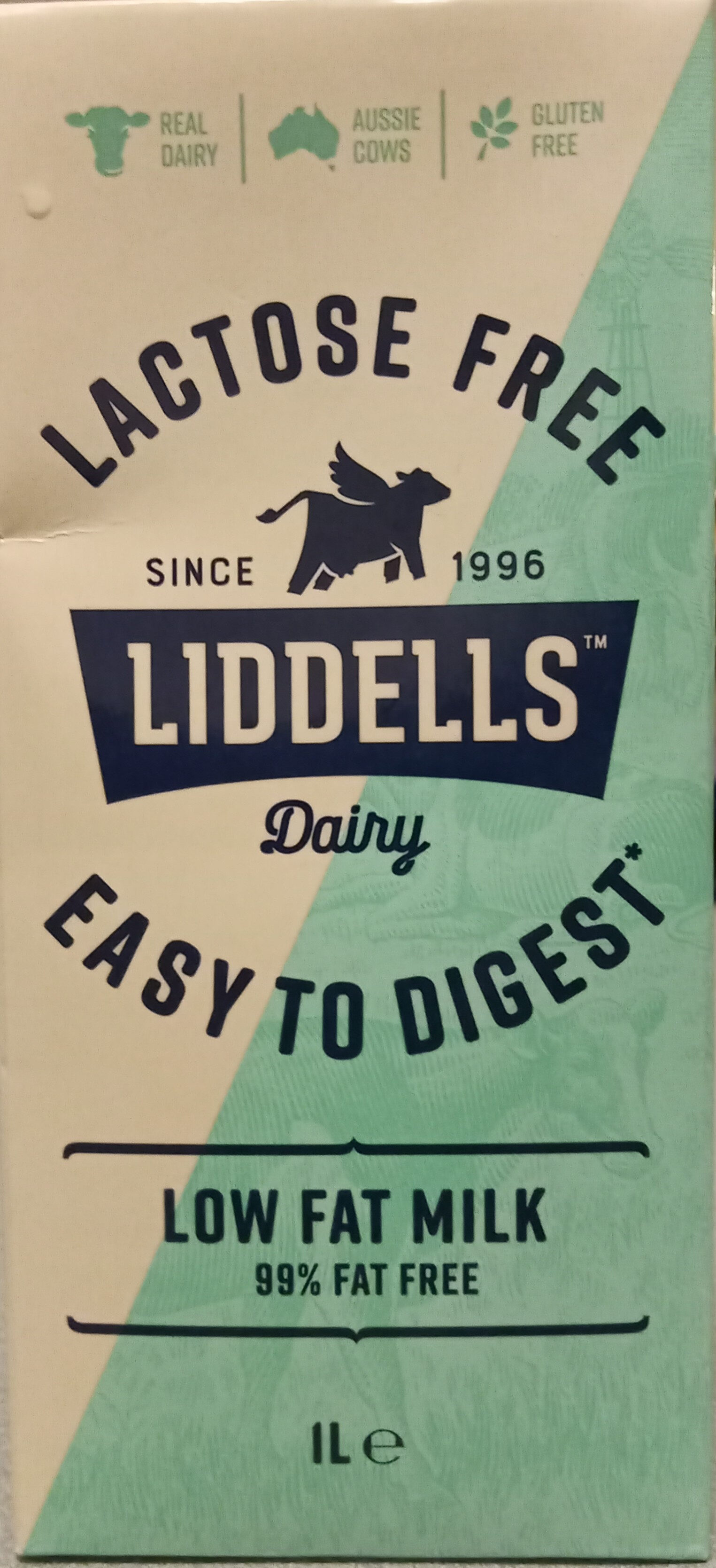 Liddels Lactose Free Low Fat Milk - Product