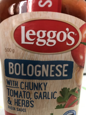 Leggo's Bolognese with chunky Tomato - 产品 - en