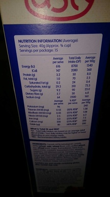 Light 'n Tasty Berry - Nutrition facts