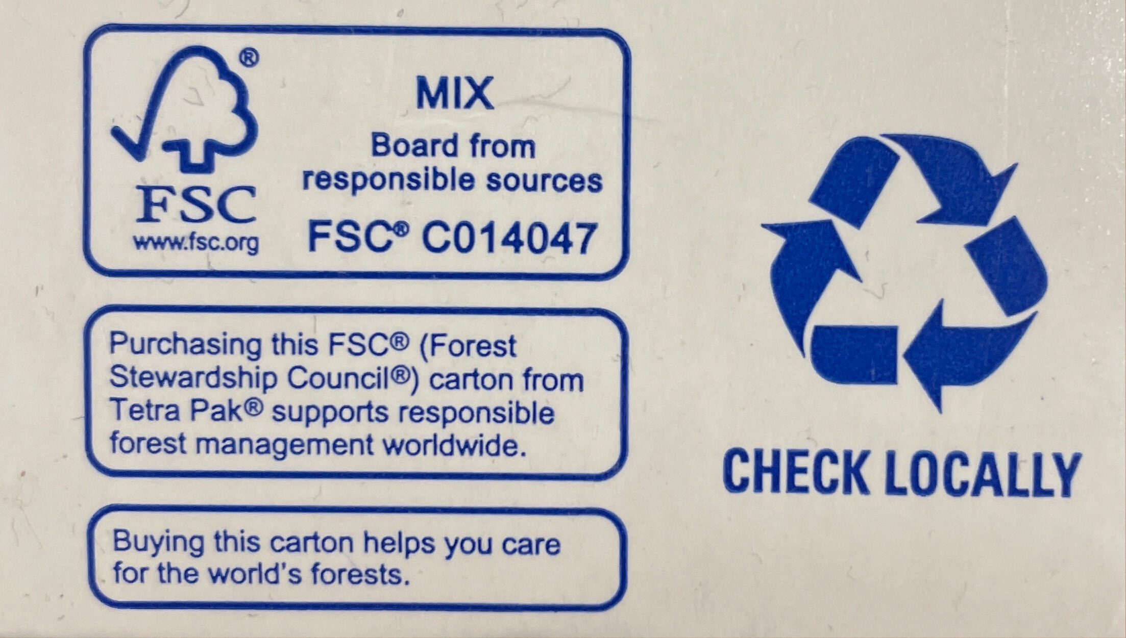Soy milk - Recycling instructions and/or packaging information