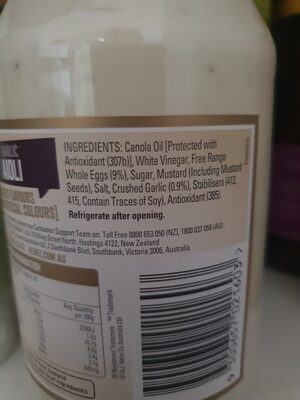 Garlic Aioli - Ingredients