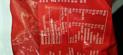 kumara chips - Ingredients