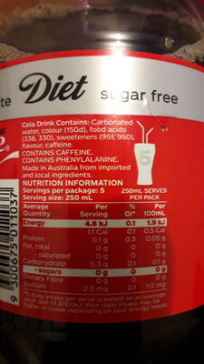 Diet sugar-free - Ingredients