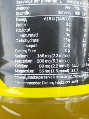 Lemon lime - Ingredients