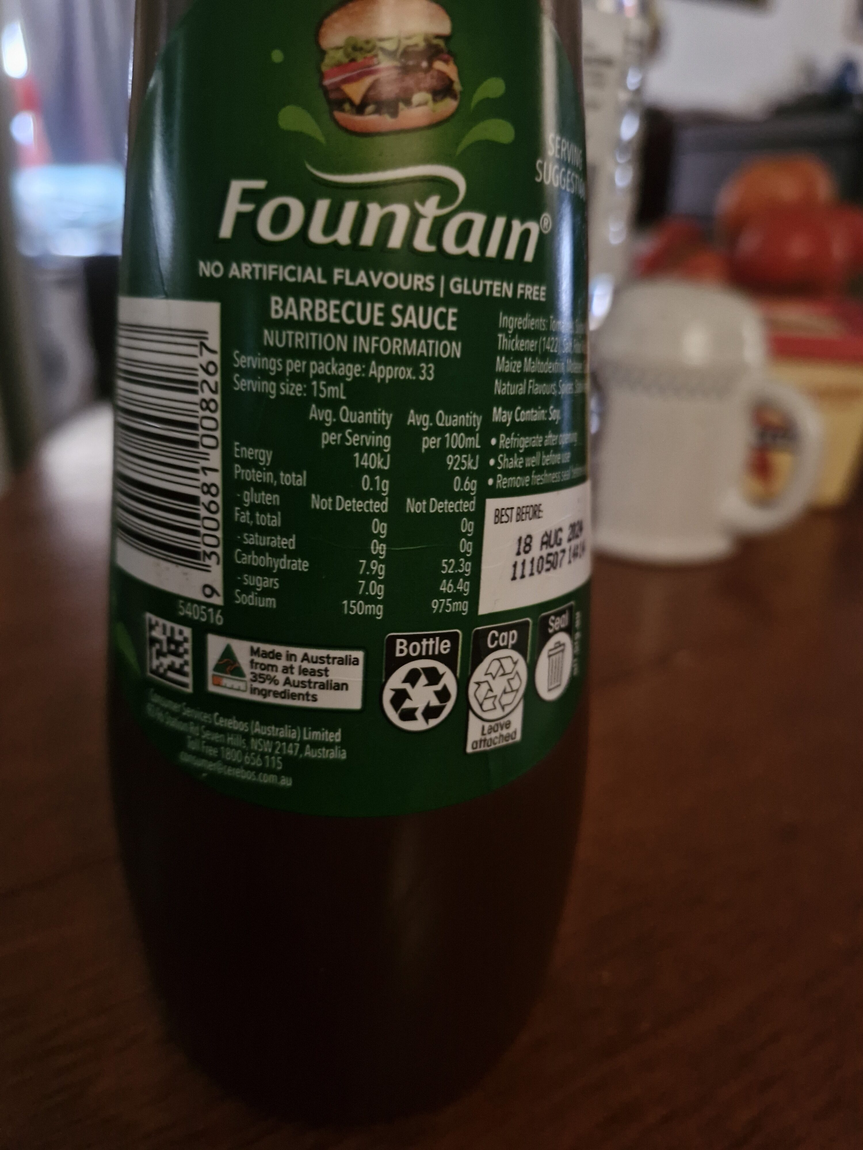 Fountain Barbeque Sauce - Product