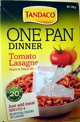 One Pan Dinner - Tomato Lasagne Pasta & Sauce Mix - Product