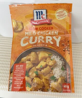 slow cooker mild chicken curry - Product