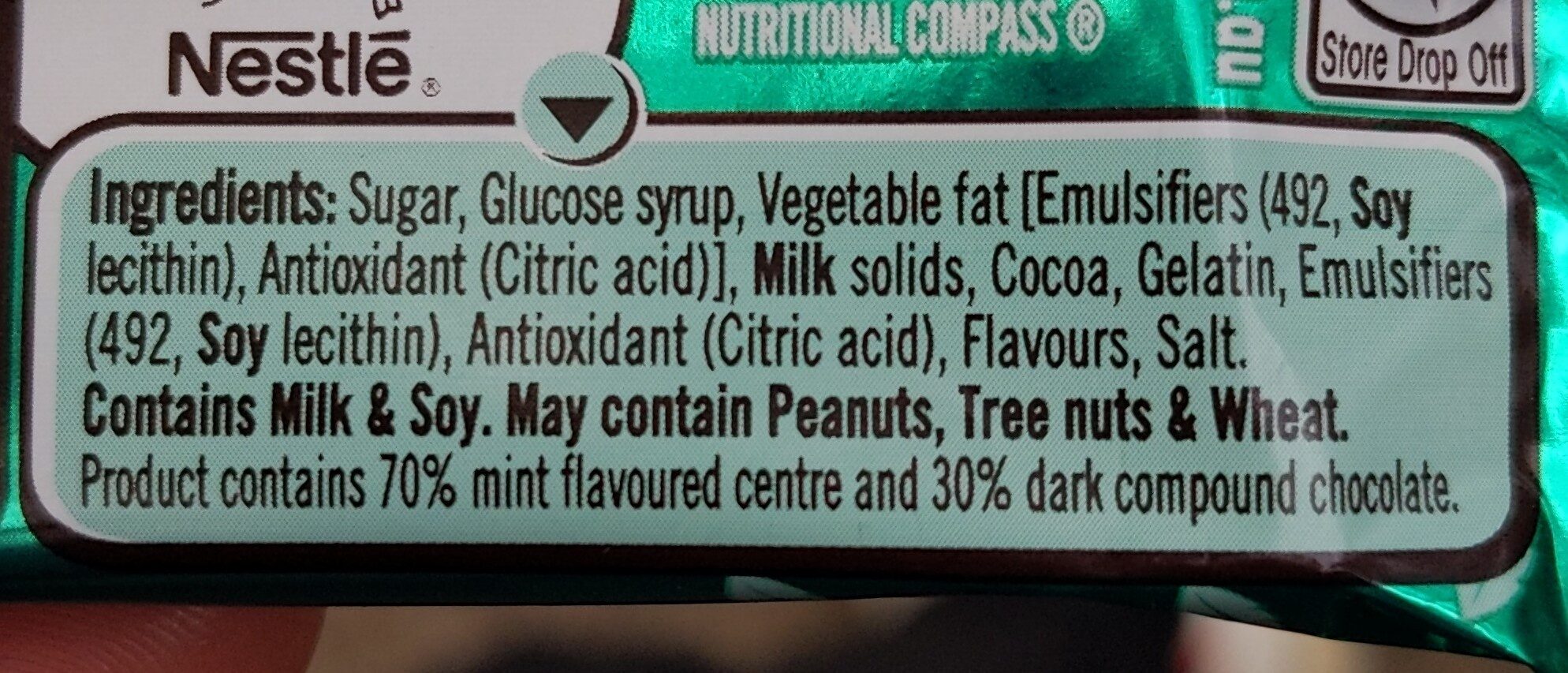 Mint Pattie - Ingredients