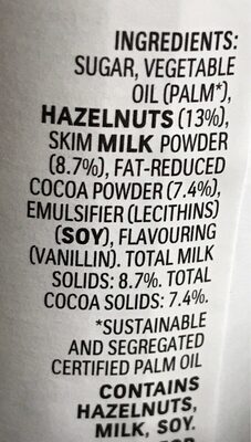 nutella - Ingredients