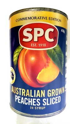 Australian Grown Peaches Sliced in Syrup - Product