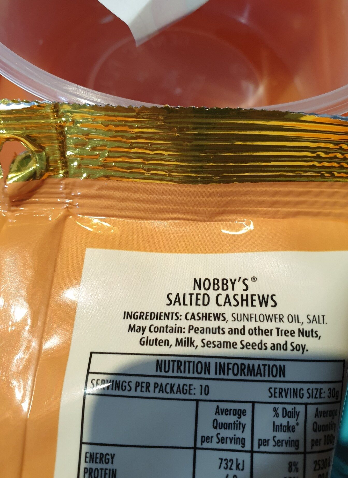 nobys cashews - Ingredients