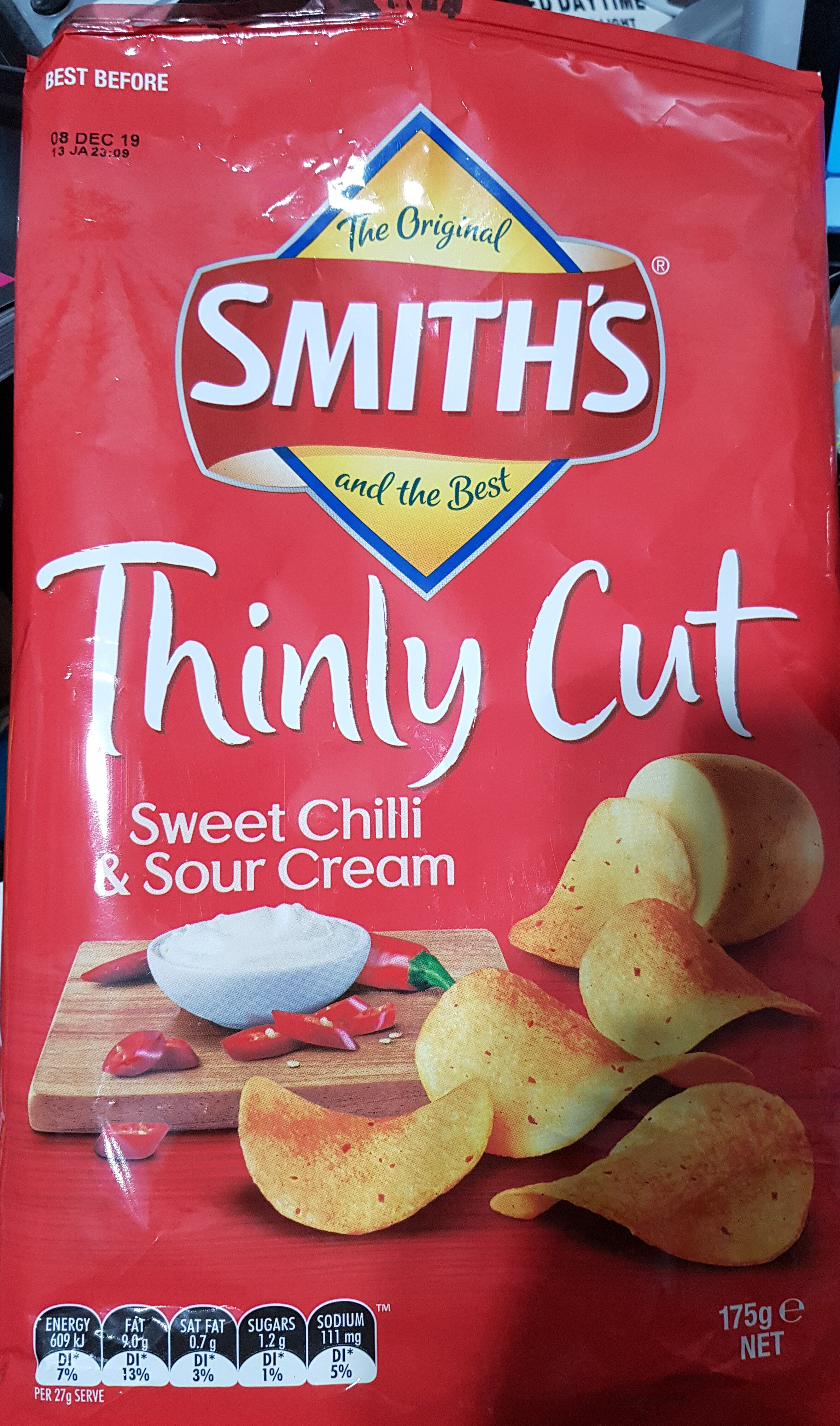 Thinly Cut Sweet Chilli & Sour Cream Potato Chips - Product