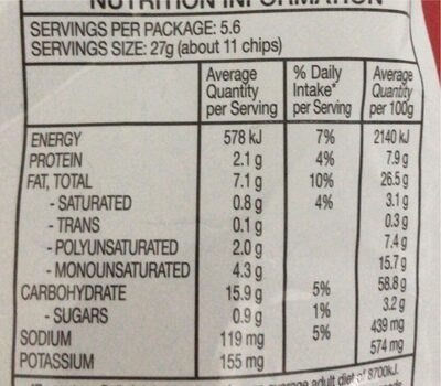 Flaming hot cheese supreme - Nutrition facts