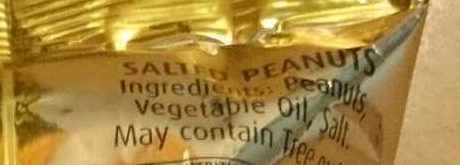 Salted Peanuts - Ingredients