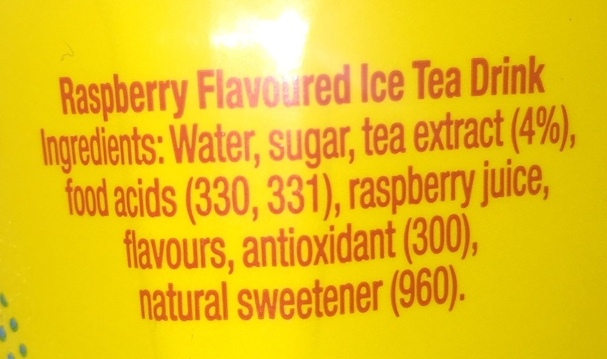 Raspberry Tea - Ingredients