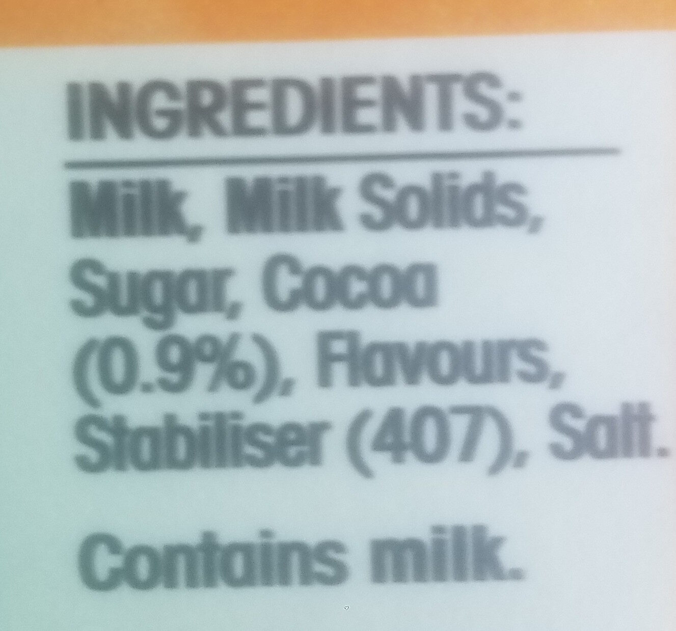 Jaffas - Ingredients