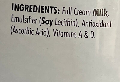 Full cream milk powder - Ingredients