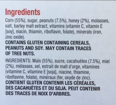 Crunchy nut corn flakes - Ingredients