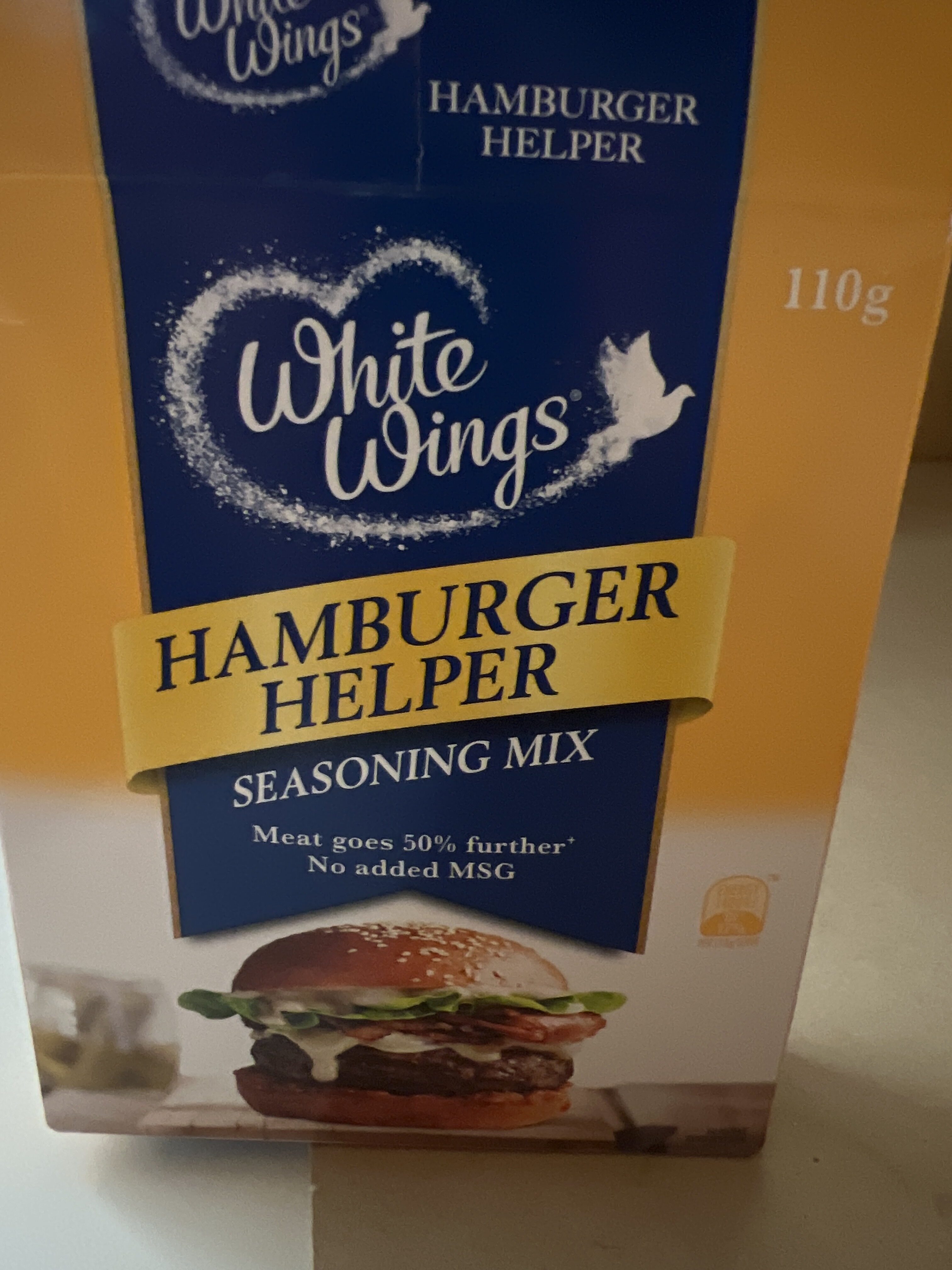 Hamburger helper seasoning mix - Recycling instructions and/or packaging information