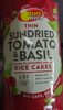 Thin Sundried tomato & basil flavoured rice cakes - Produto