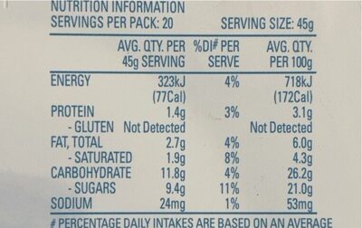 Real Dairy Vainilla - Nutrition facts
