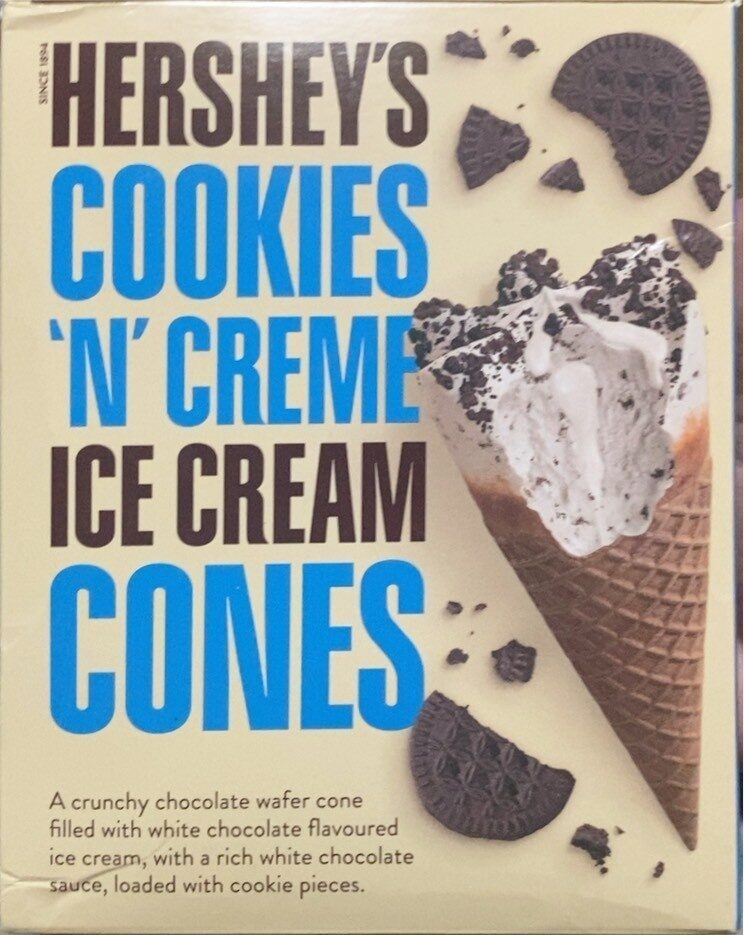 Hershey’s Cookies ‘n’ creme ice cream cones - Product