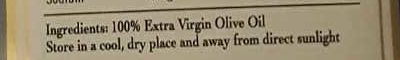Moro Extra Virgin Olive Oil - Ingredients