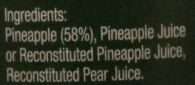 Pineapple Slices in Juice - Ingredients