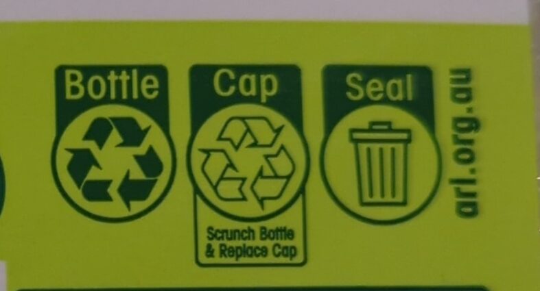 Lemon Cordial - Recycling instructions and/or packaging information