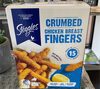 Crumbed chicken breast fingers - Producto