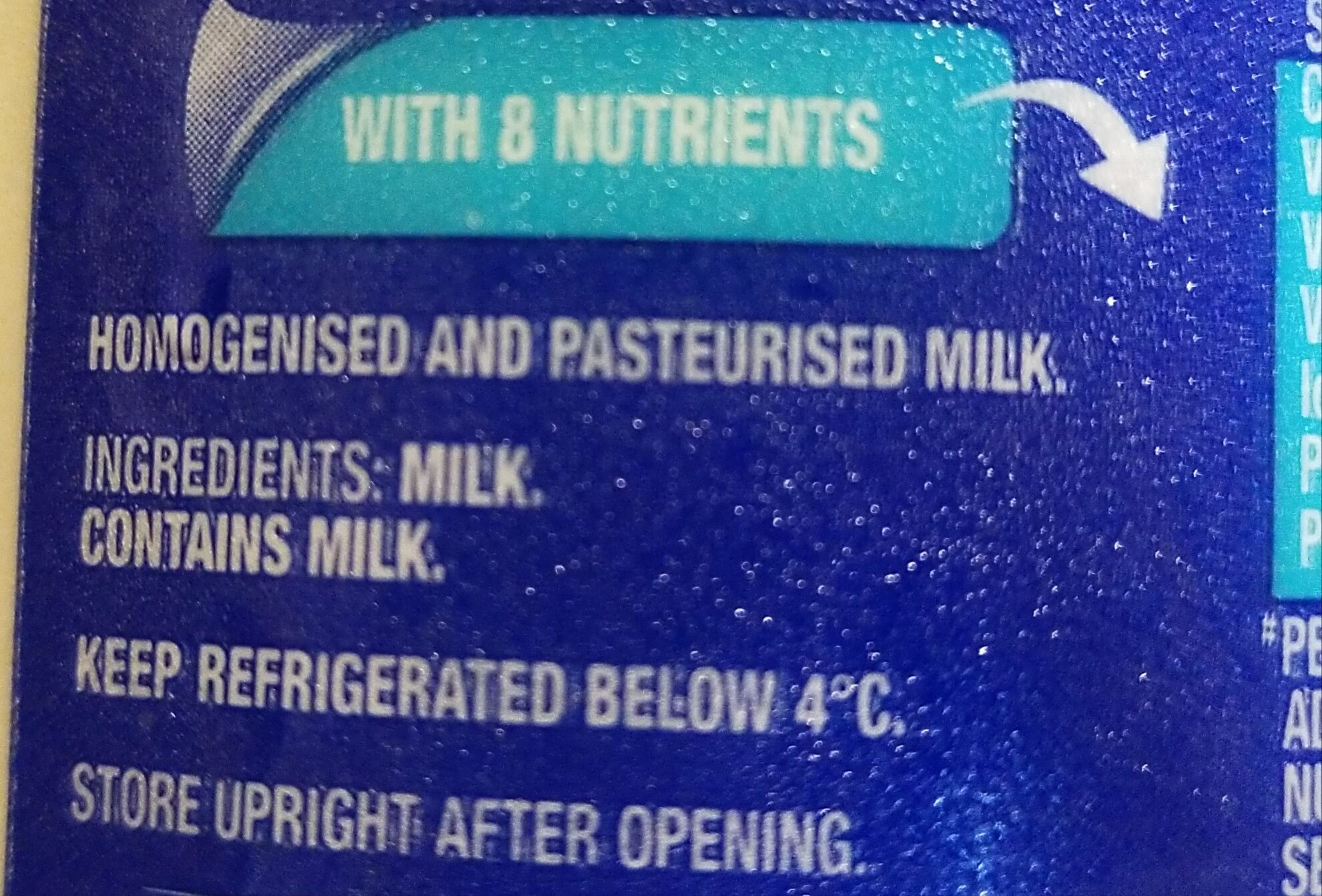 Pura Original Full Cream Milk - Ingredients