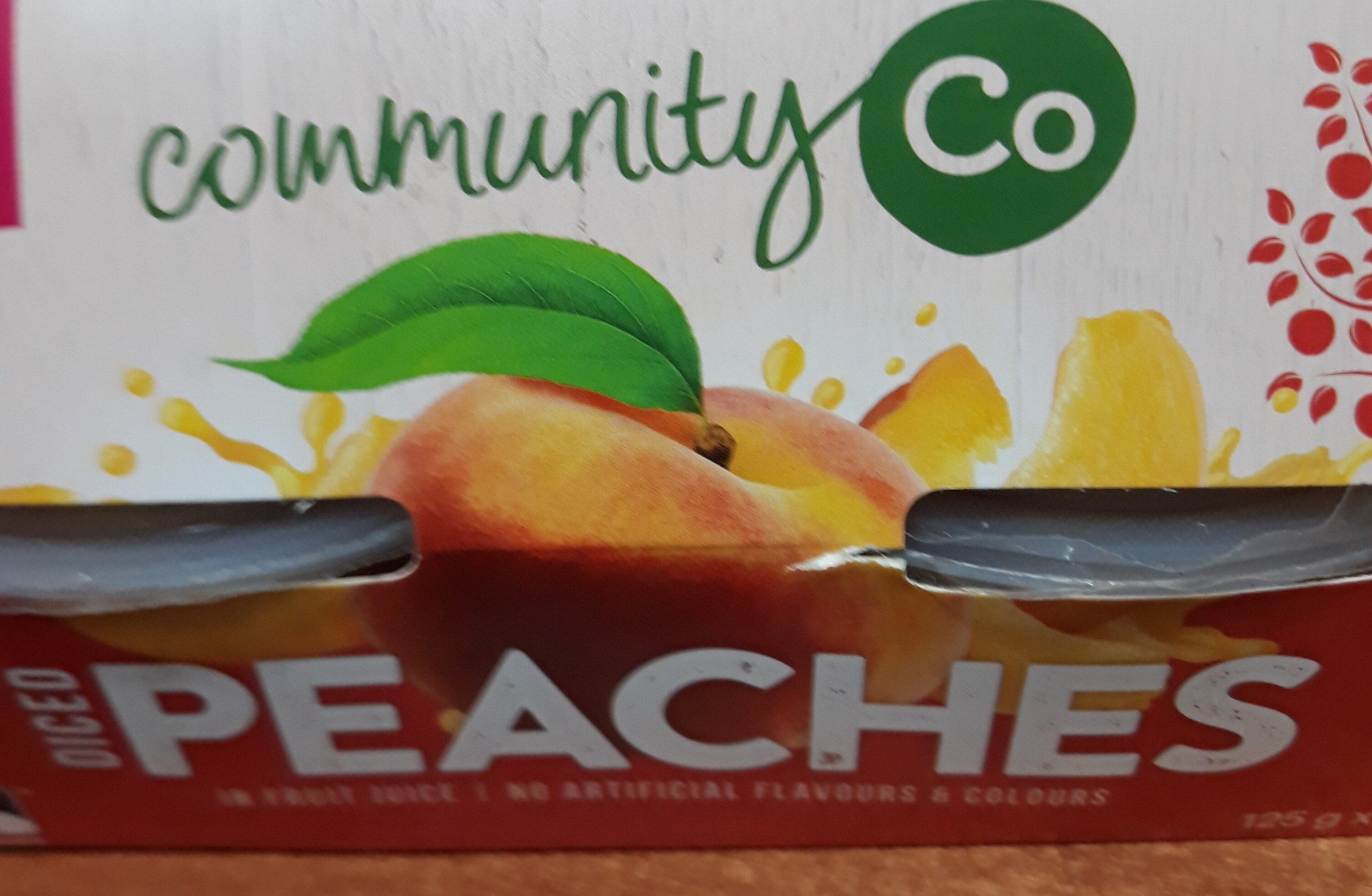 diced peaches - Product