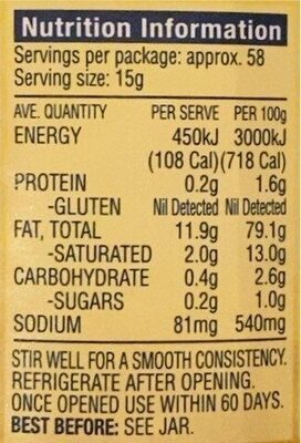 Whole Egg Mayo - Nutrition facts