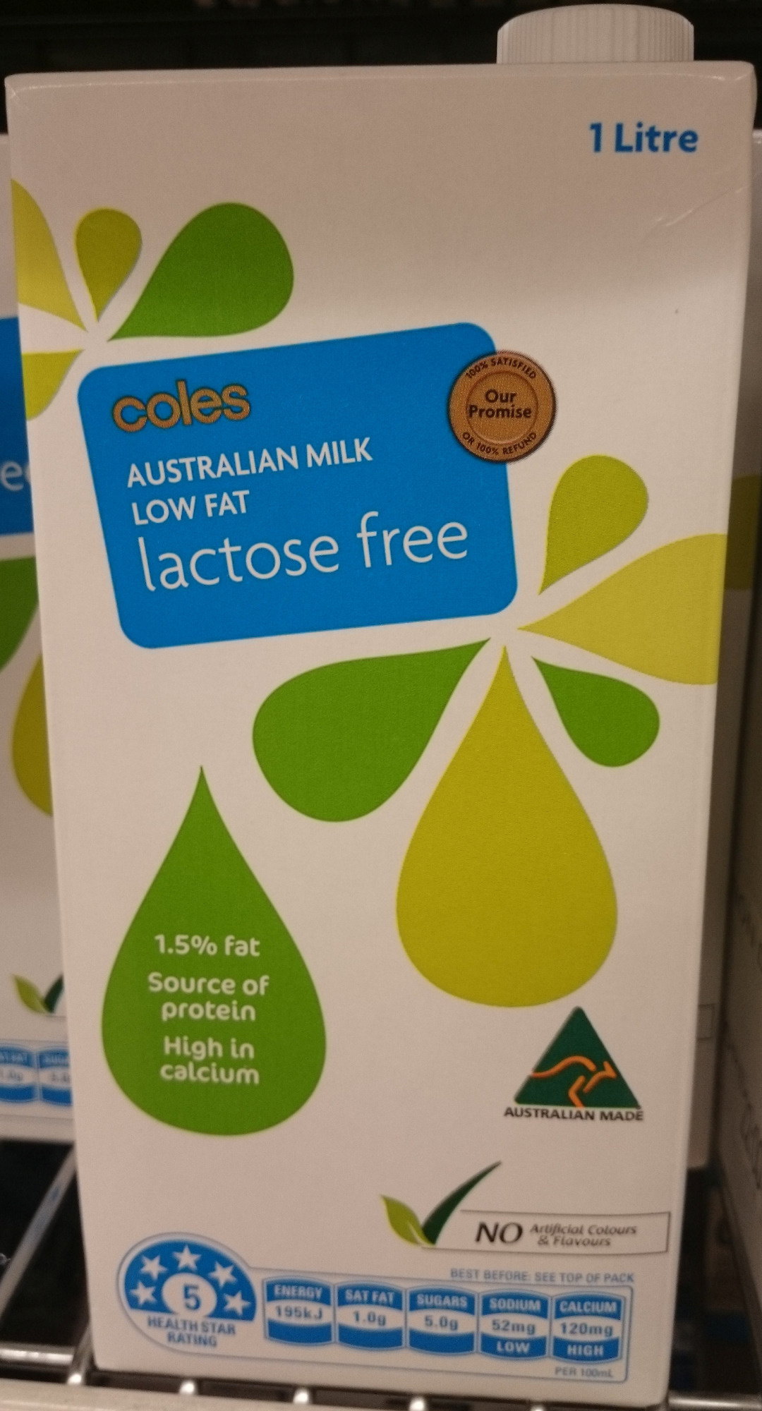 Coles Lactose Free Milk Low Fat x4 - Product