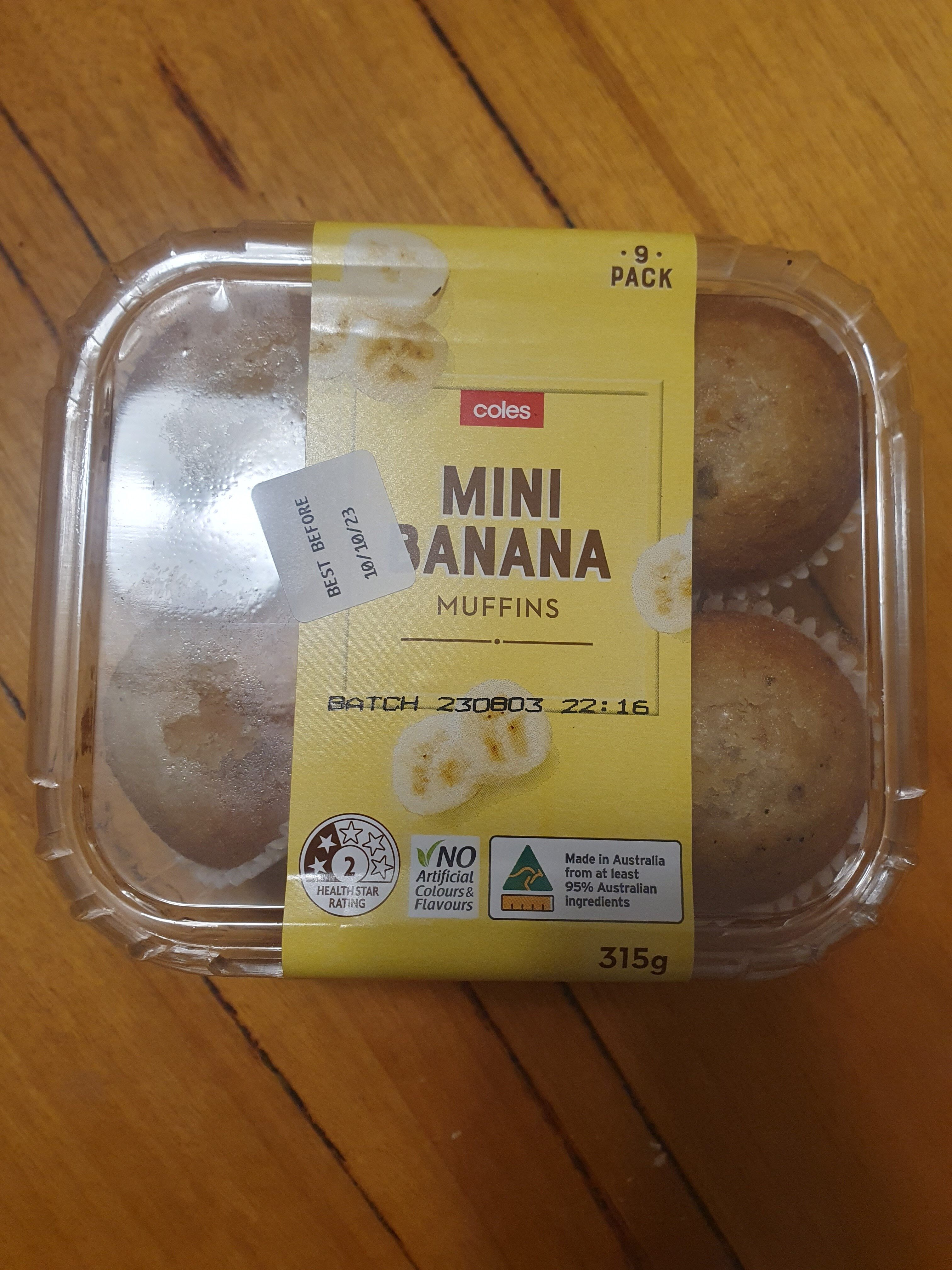 Banana Mini Muffins - Product