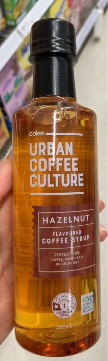 Urban Coffee Culture hazelnut syrup - Product